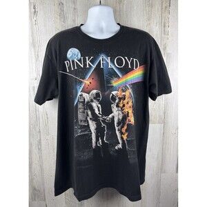 Liquid Blue Pink Floyd Dark Side Of The Moon Astronaut T-Shirt XL (23”x30”)